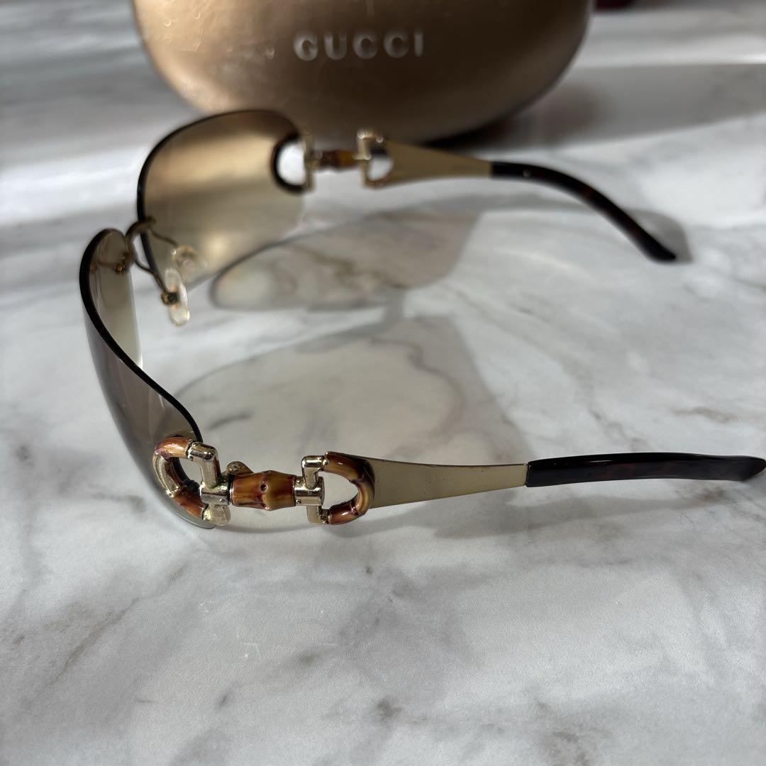 【人気】GUCCI グッチ　サングラス　GG2801/S リムレス バンブー