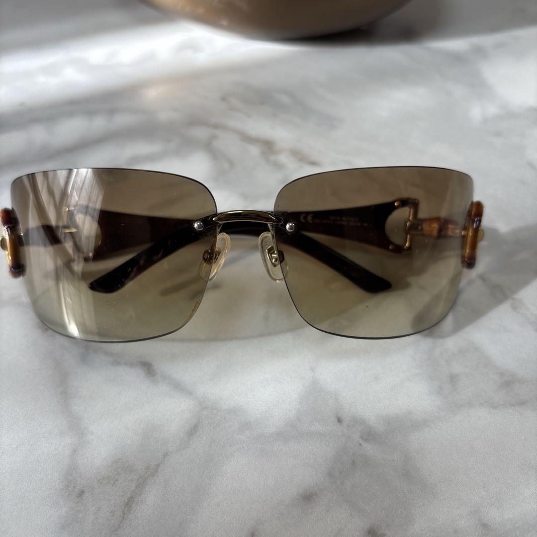 【人気】GUCCI グッチ　サングラス　GG2801/S リムレス バンブー