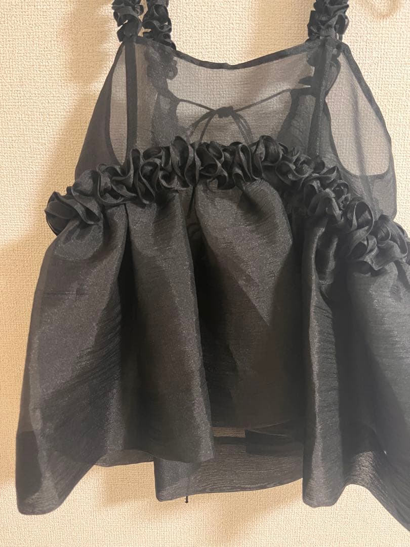 年末SALE！美品Bibiy ブラック ペプラムビスチェF