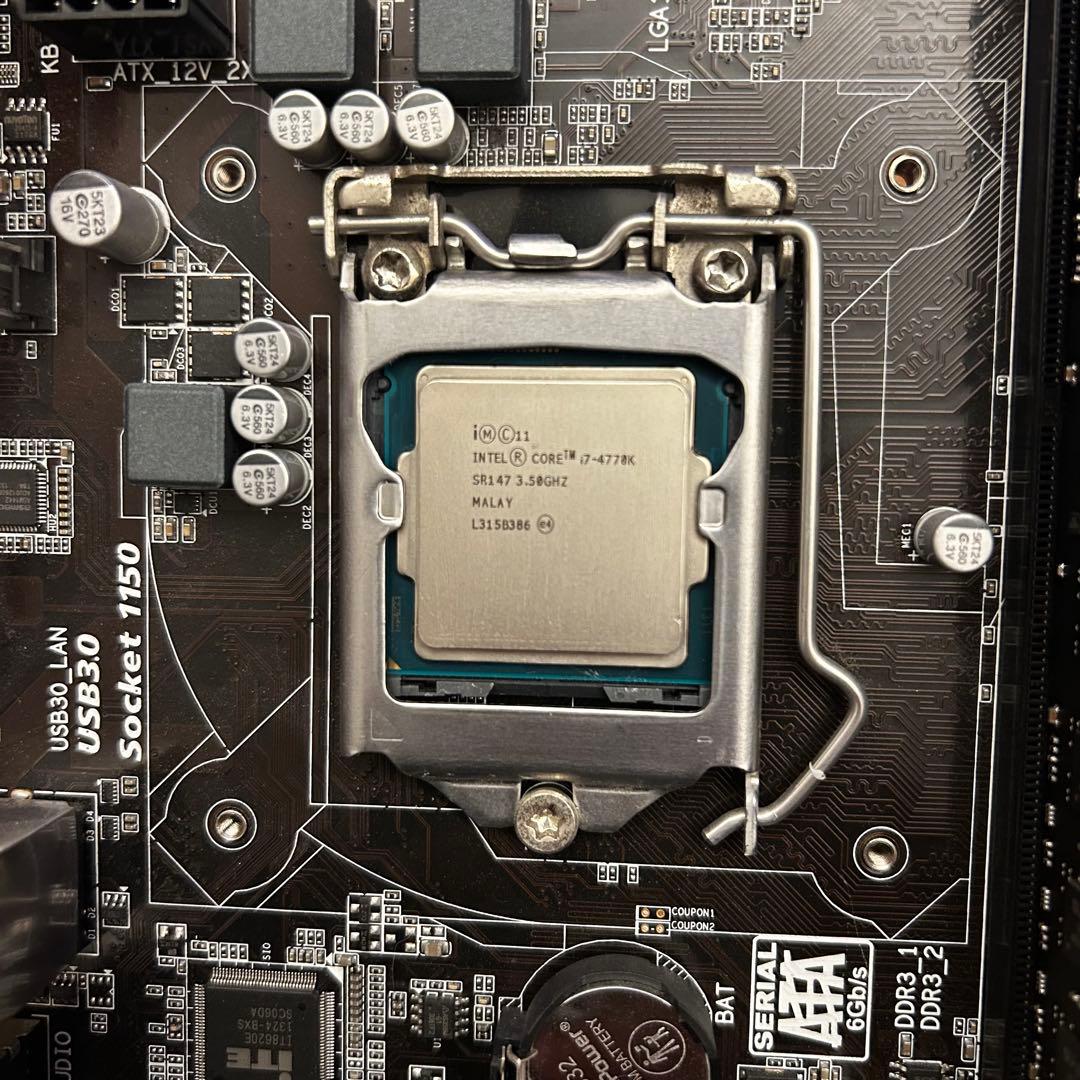 corei7 4770k マザーボード メモリ セット
