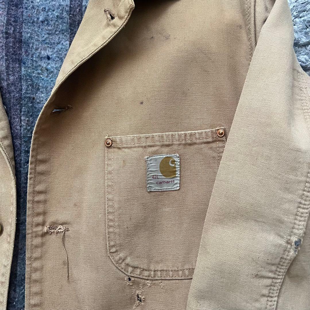 70s カーハート チョアコート 42L ボロ carhartt ジャケット