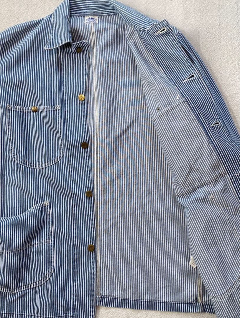 Lee 復刻 91-J ロングL ヒッコリー カバーオール ワークジャケット L
