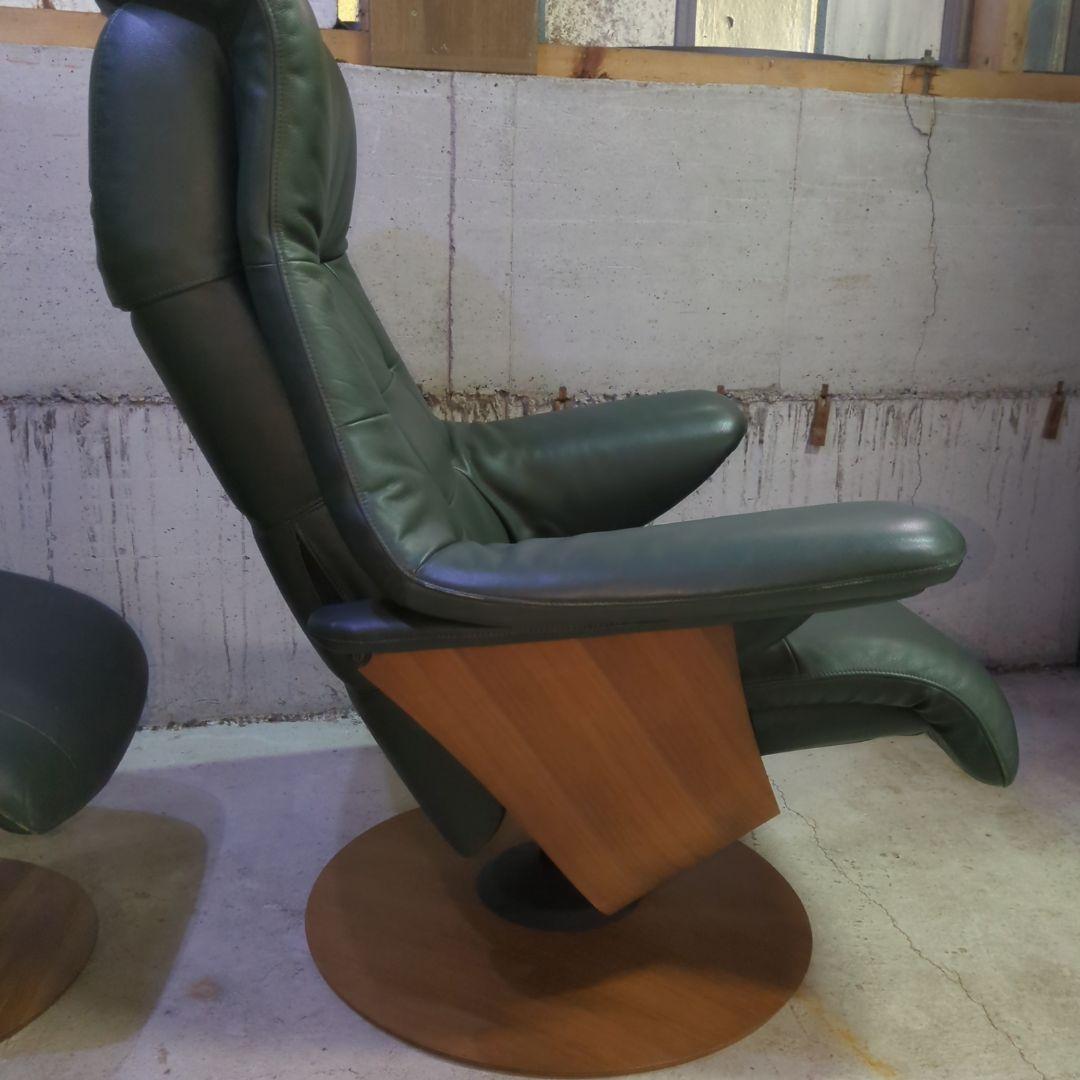 カリモク THE FIRST 本革リクライニングチェア RU72 Mサイズ日本製