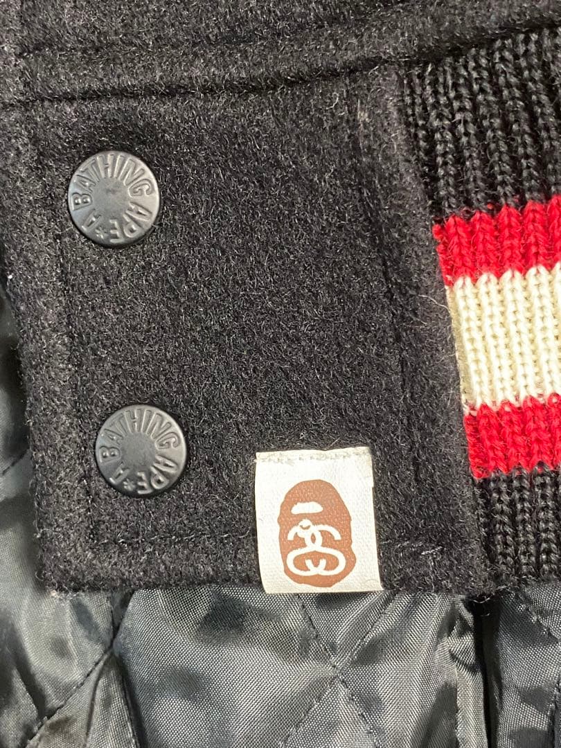 【希少】 STUSSY × A BATHING APE スタジャン S