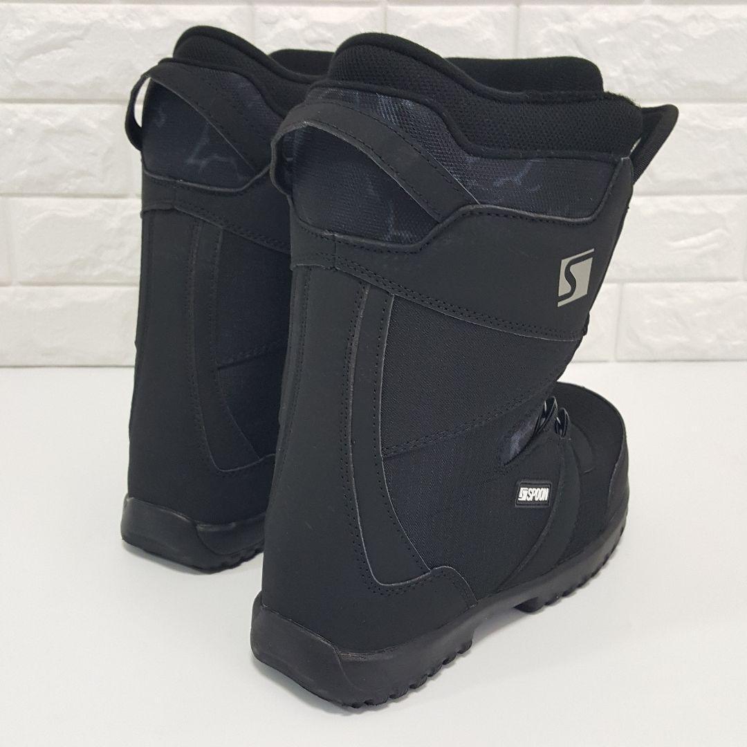 極美品 SPOON スノーボードブーツ TGFダイヤル式 黒 22.5～23.0