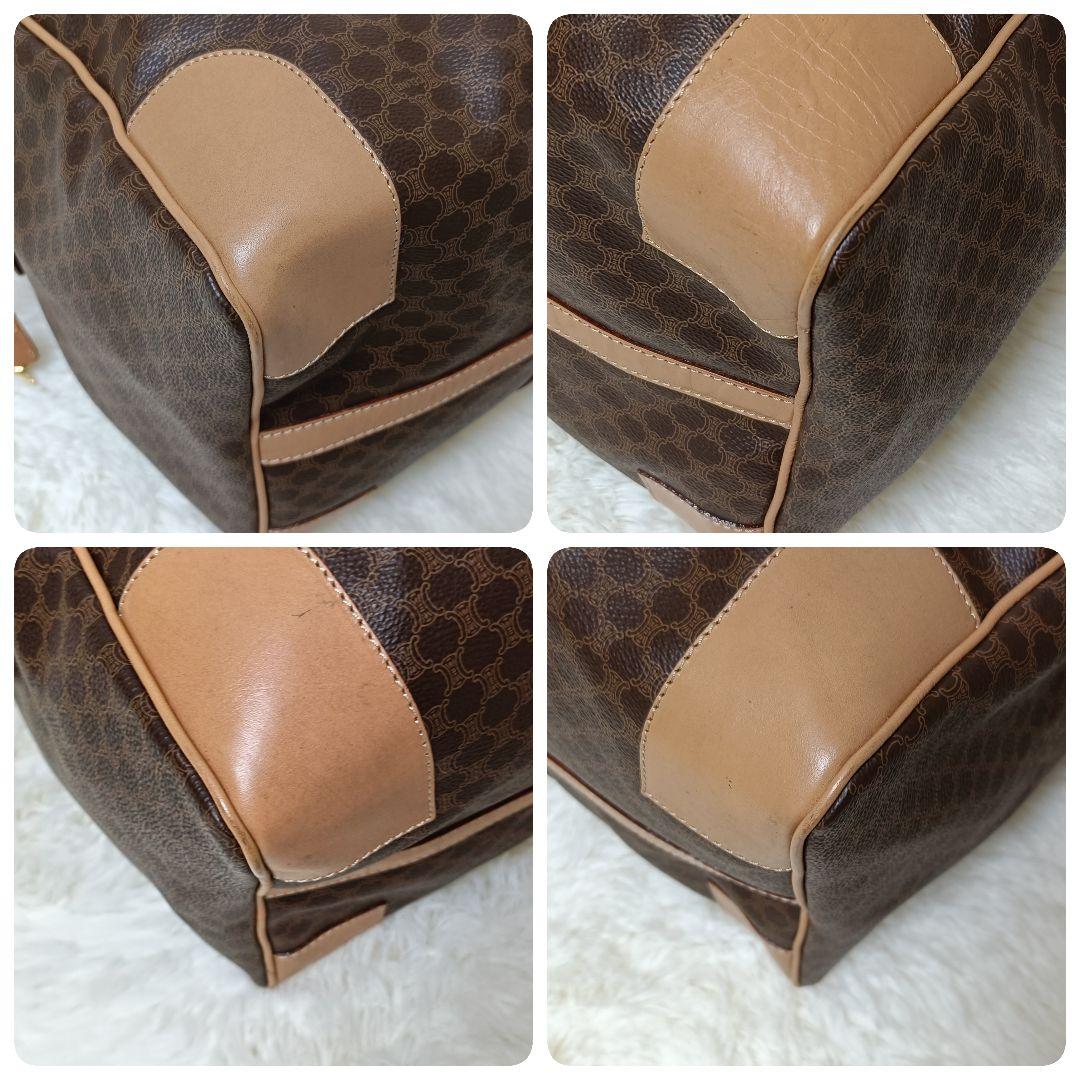 セリーヌ トリオンフ マカダム柄 ボストンバッグ 大容量 パドロック付