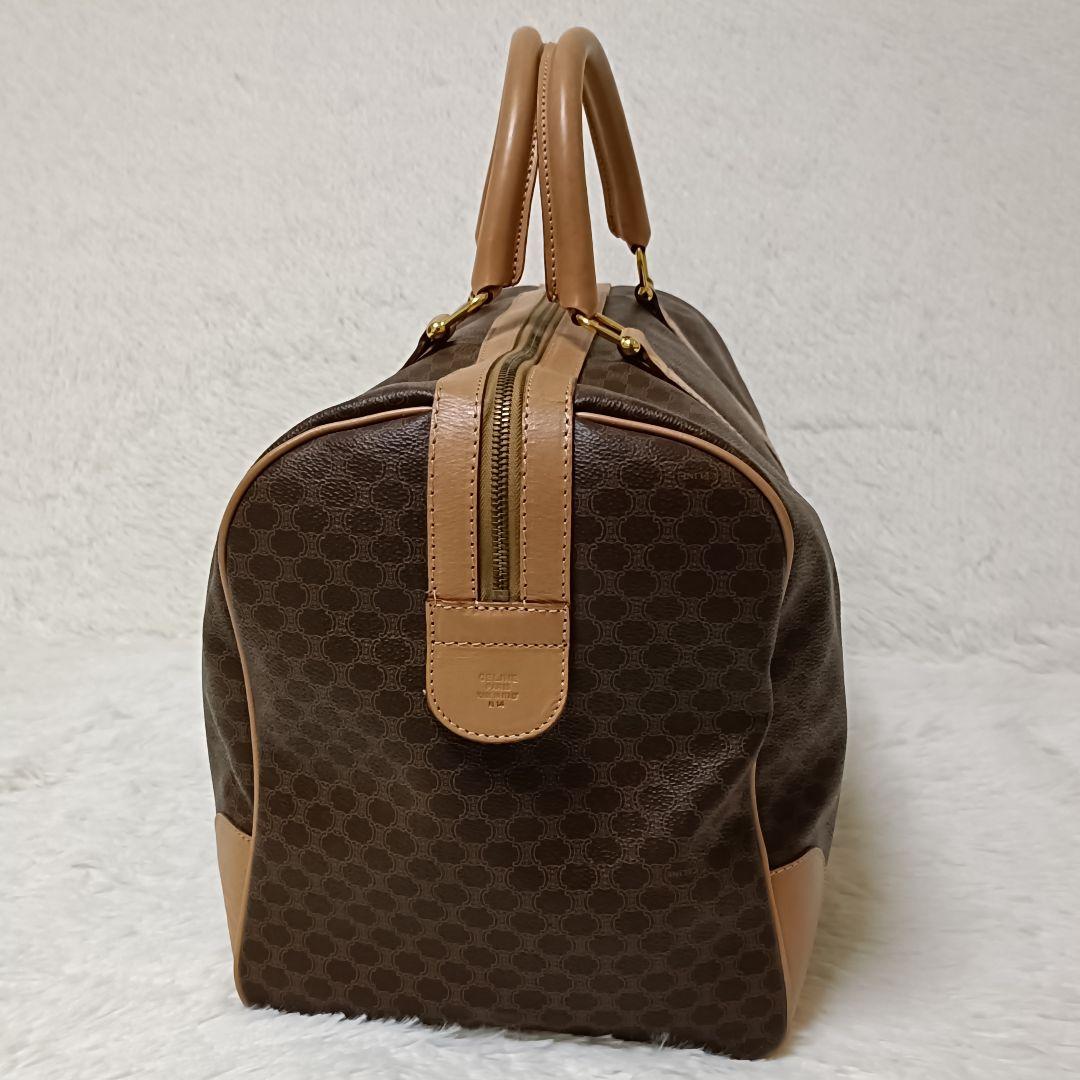 セリーヌ トリオンフ マカダム柄 ボストンバッグ 大容量 パドロック付