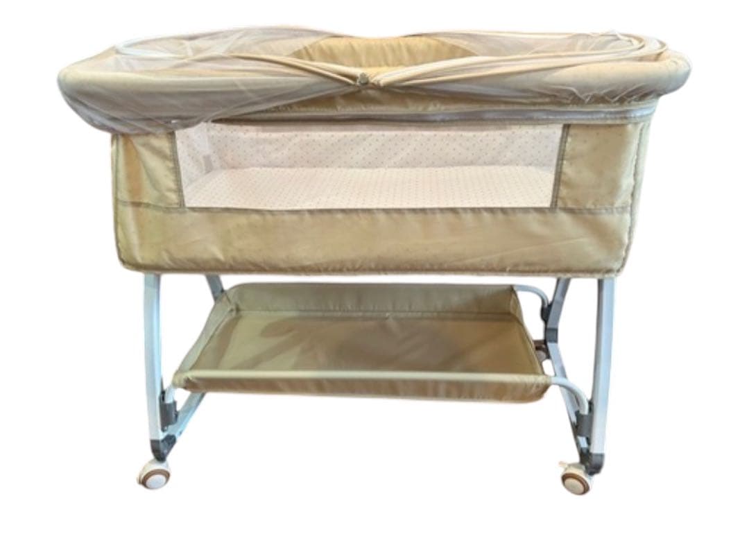 Oqhvup ベビーベッド 添い寝 乳児用ベッド 新生児ベッド 高さ6段調節