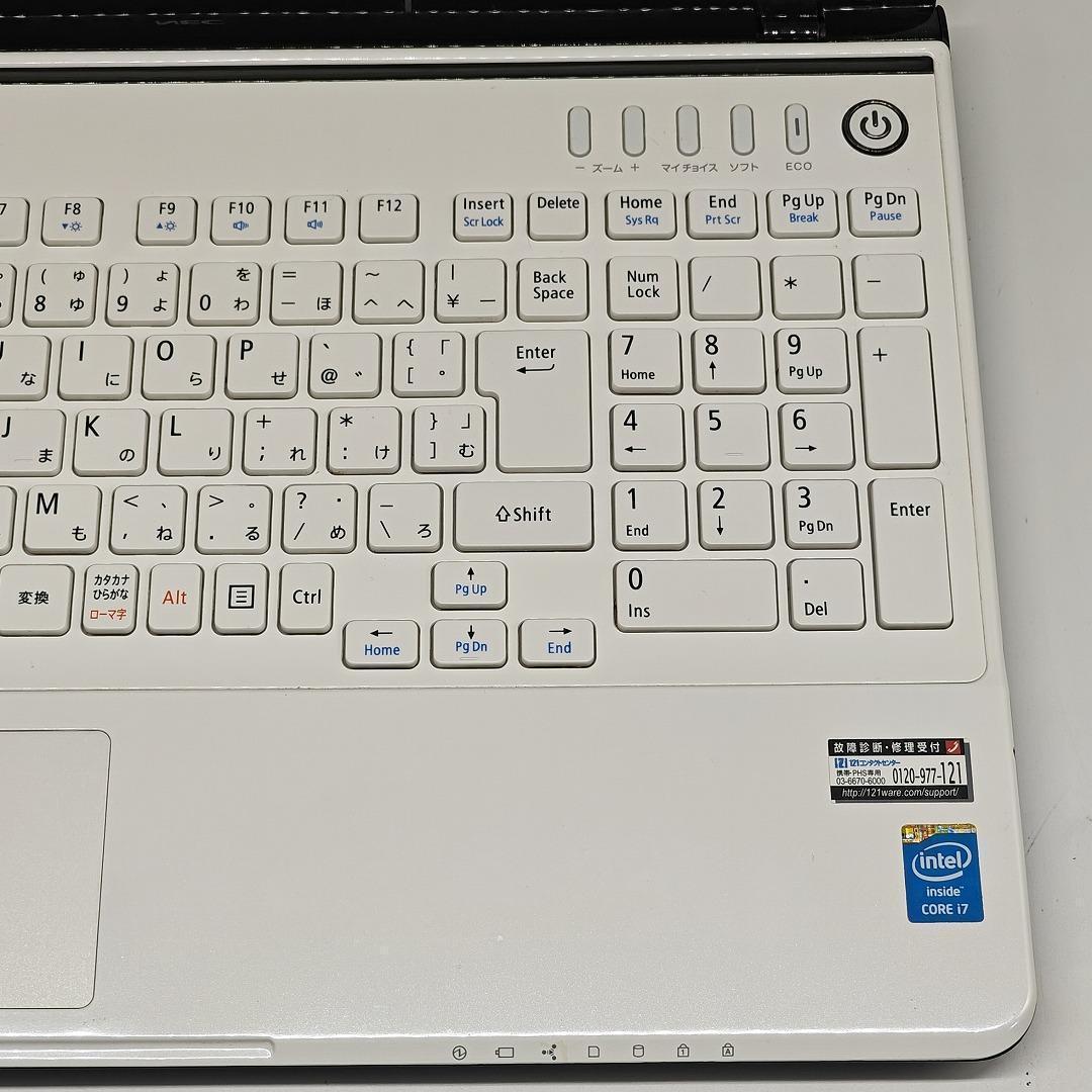 【NEC】LS700 高性能i7 SSD512GB 16GB ホワイトノートPC