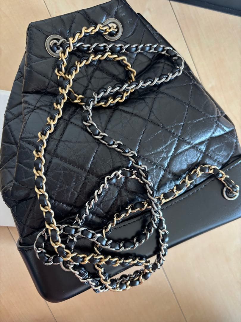 CHANELリュック マトラッセ ココマーク ガブリエル ドゥ バックパック 黒