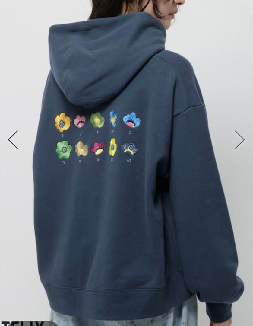 【ボーイフレンド シーズン2】コラボ フラワープルオーバーフーディー　Lサイズ