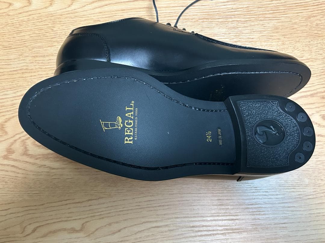 リーガル メンズ　Uチップ　ブラック　24.5cm