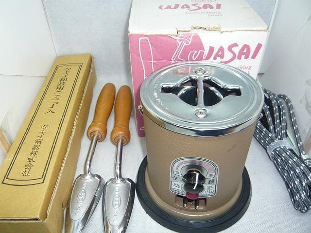 作業未使用　タキイ和裁電化鏝　ランプ付　 和裁コテ　 和裁こて　鏝２本付