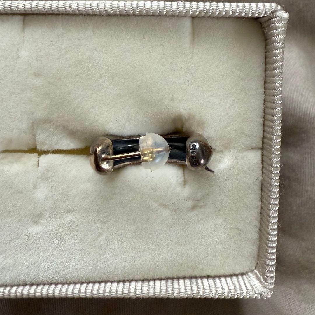 ete メンズ フープピアス silver925 ブランド メンズ 両耳用