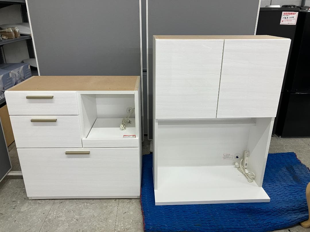 ニトリ 食器棚 キッチンボード ソレル80KB ホワイト