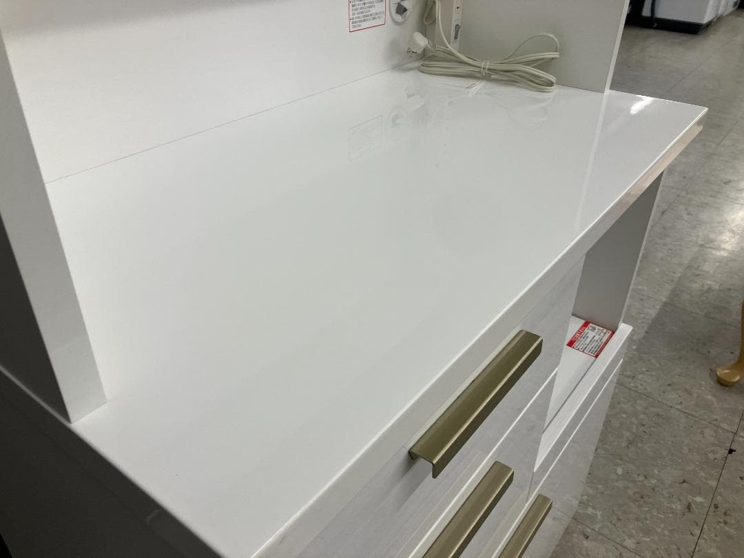 ニトリ 食器棚 キッチンボード ソレル80KB ホワイト