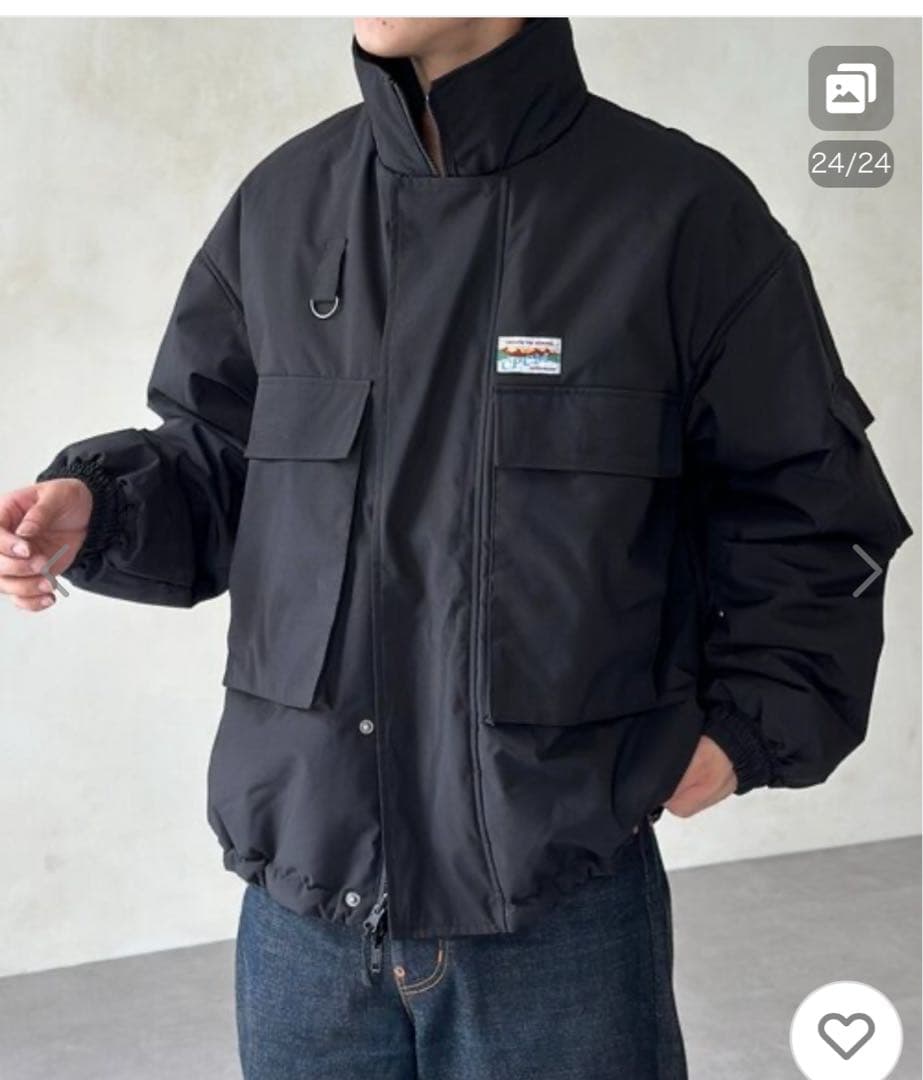 CPCM ミリタリー中綿ブルゾン　リバーシブル