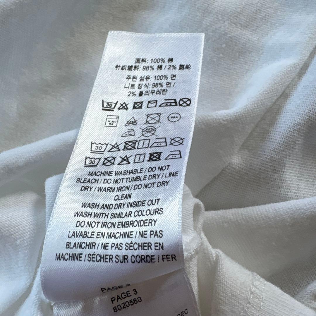 BURBERRY チェックロゴ Tシャツ 白 Mサイズ