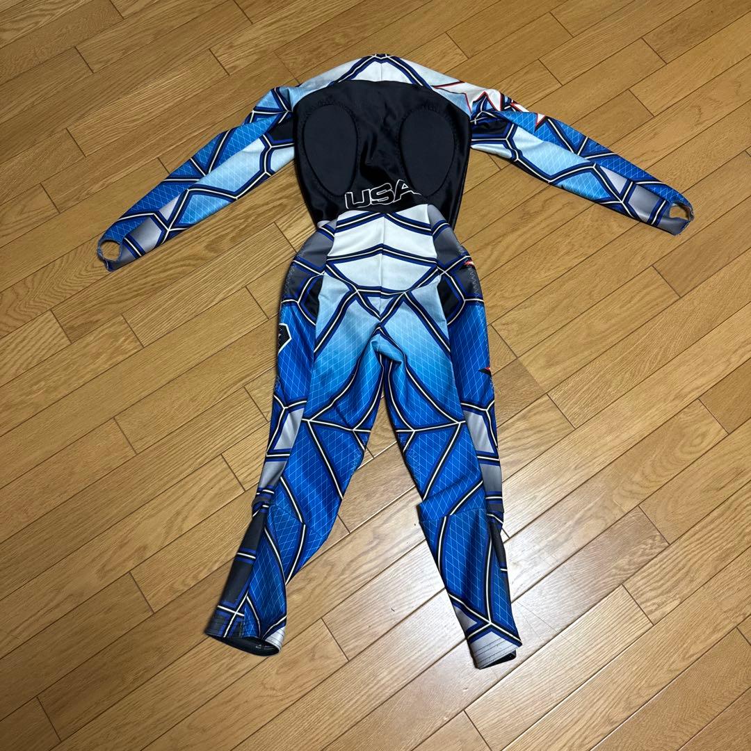 スキーウェア 青 黒 星模様　早い者勝ち