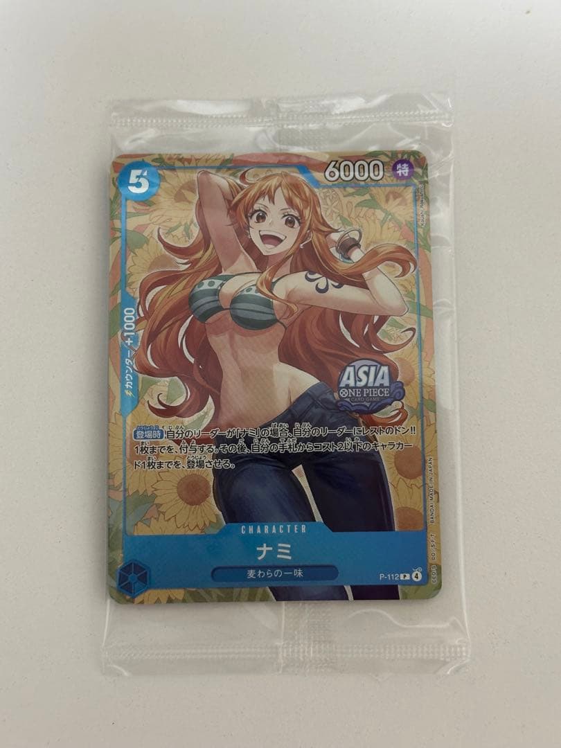 ワンピースカード　ナミ　P-112 プロモ　未開封 ❺