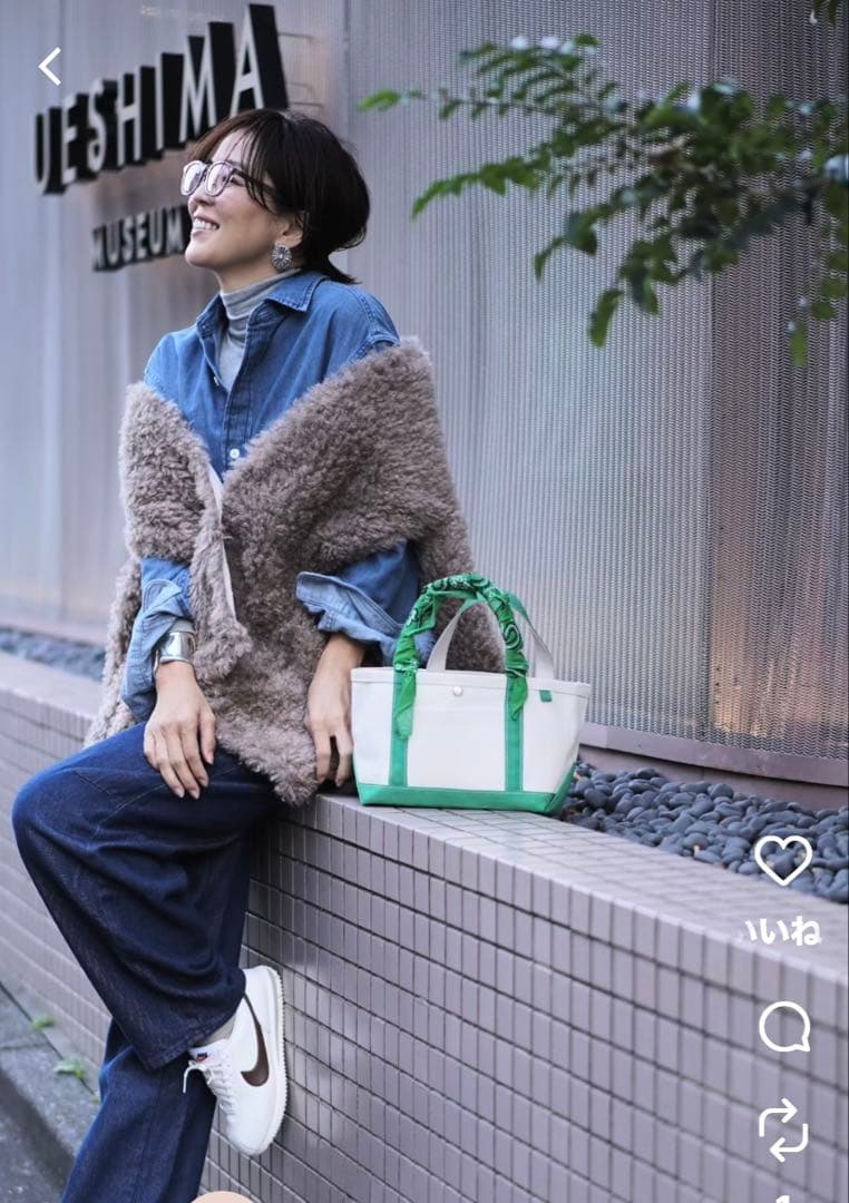 新品未使用　the9shop far wrap me グレージュ