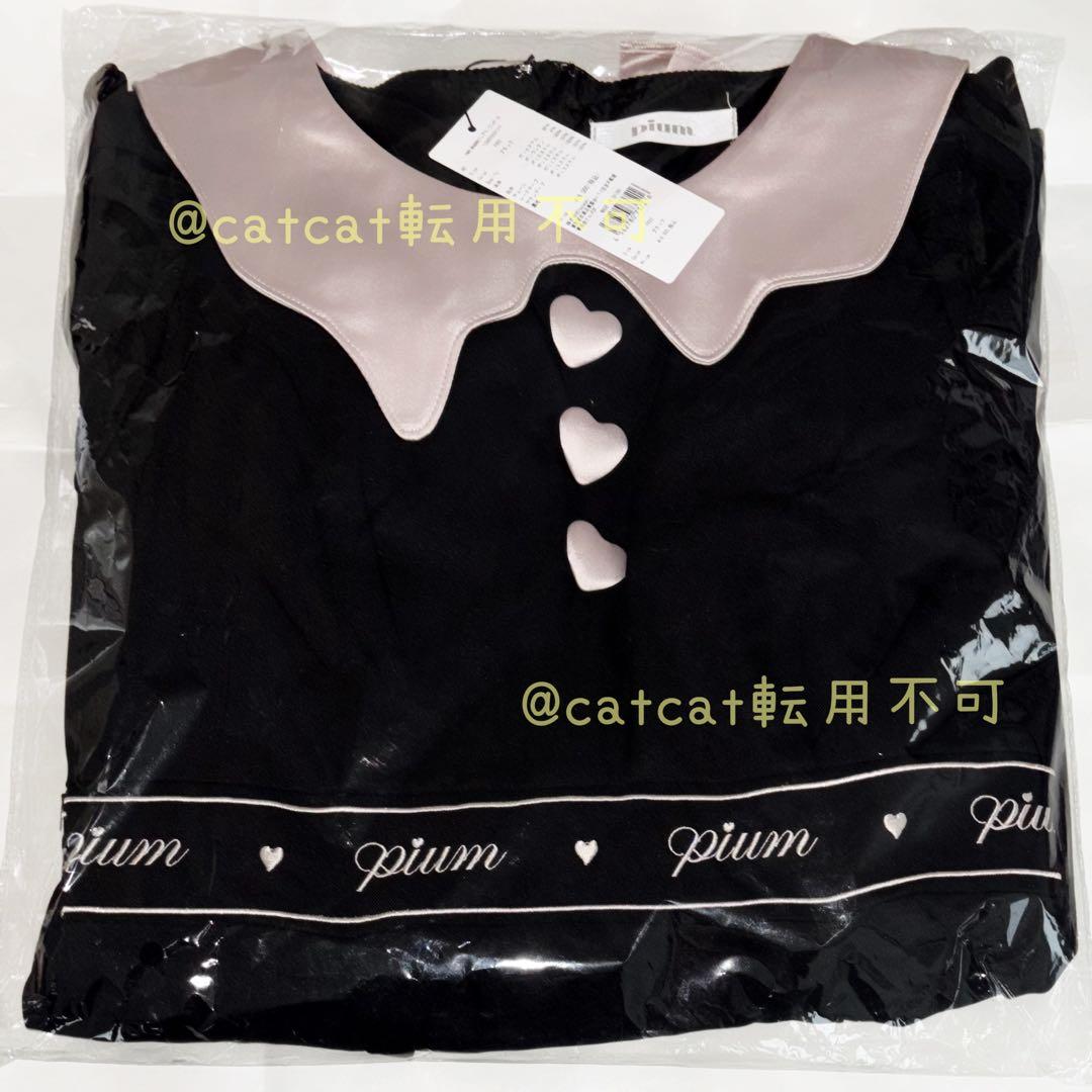 pium ぴうむ melty chocolateフレアミニワンピース 黒