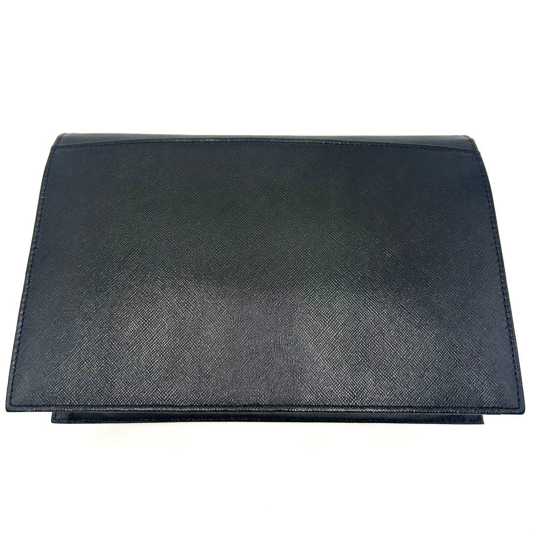 美品 サンローラン カサンドラ クラッチバッグ セカンドバッグ ブラック