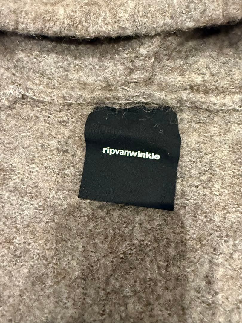 ripvanwinkle アルパカ混 ニットフーディー 色違い2点セット