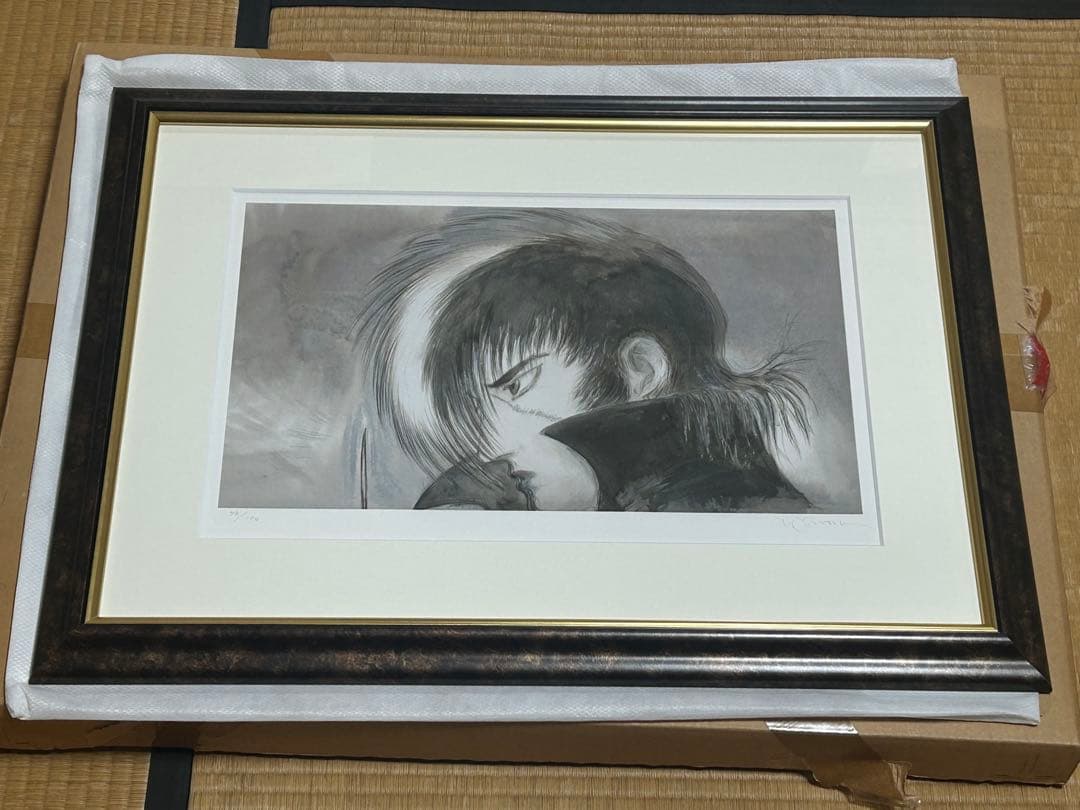 天野喜孝「ブラックジャク イン ニューヨーク」ミクスドメディア 版画 証明書付き