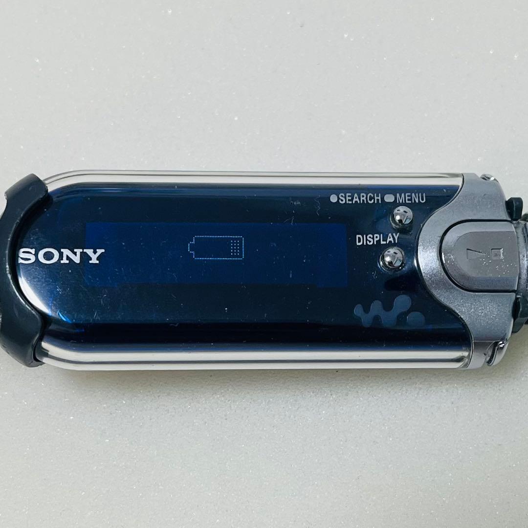SONY ウォークマン NW-E405 オーシャンブルー 現状品 ホルダー付