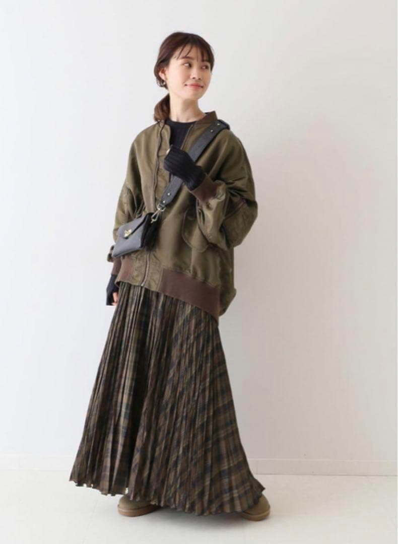 新品　フレームワーク FRAMeWORK ナイロンツイルMA-1 カーキ38