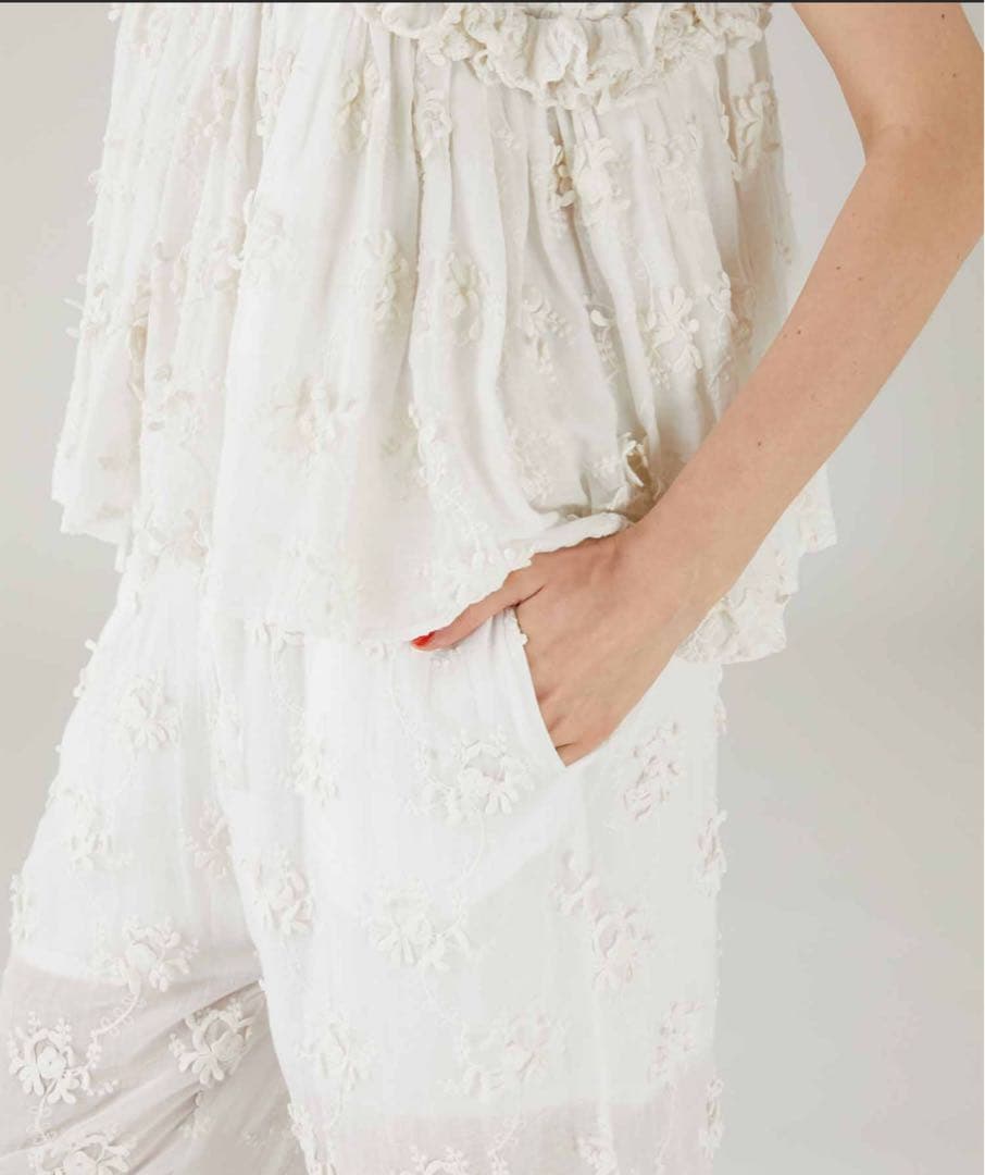 Mさま専用クリンクルsheer cotton 3D embroidery