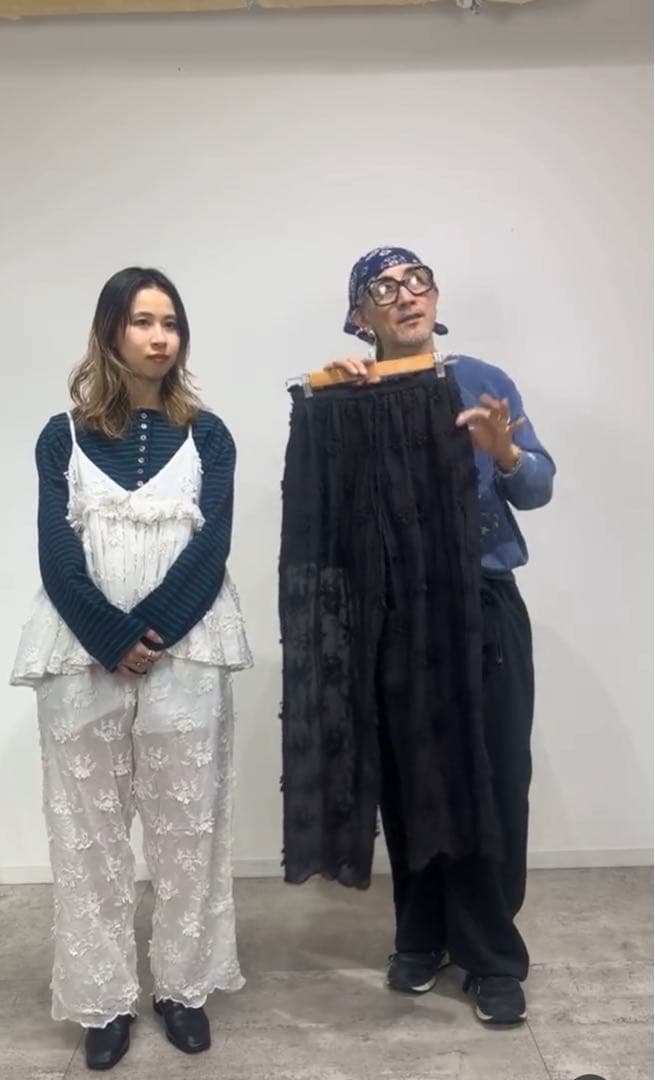 Mさま専用クリンクルsheer cotton 3D embroidery