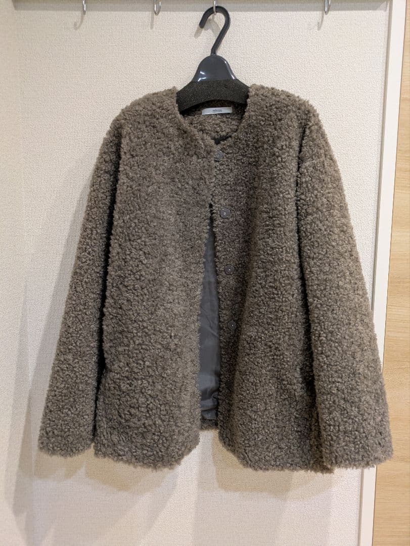 ジャーナルスタンダードレリューム☆ボアカラーレスジャケット