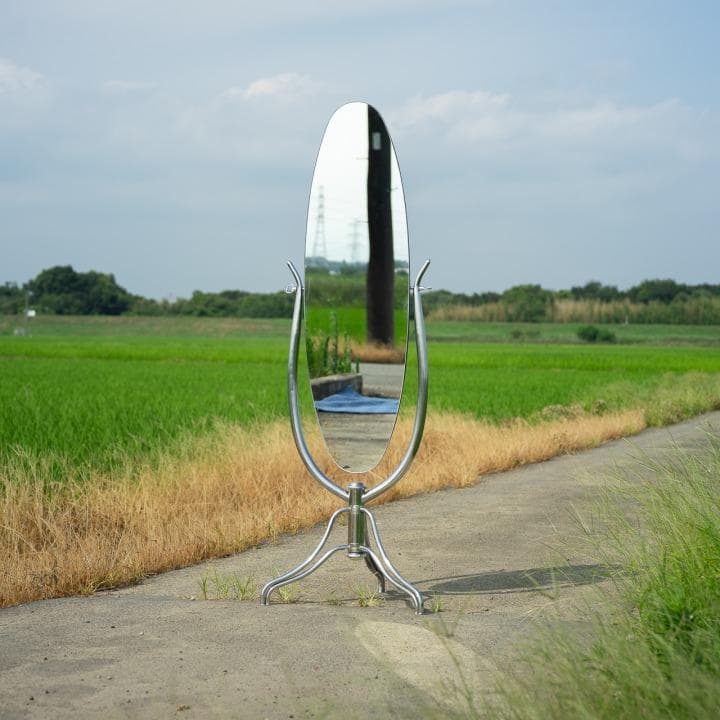 レア アノニマス 姿見 スタンドミラー 鏡 オーバル