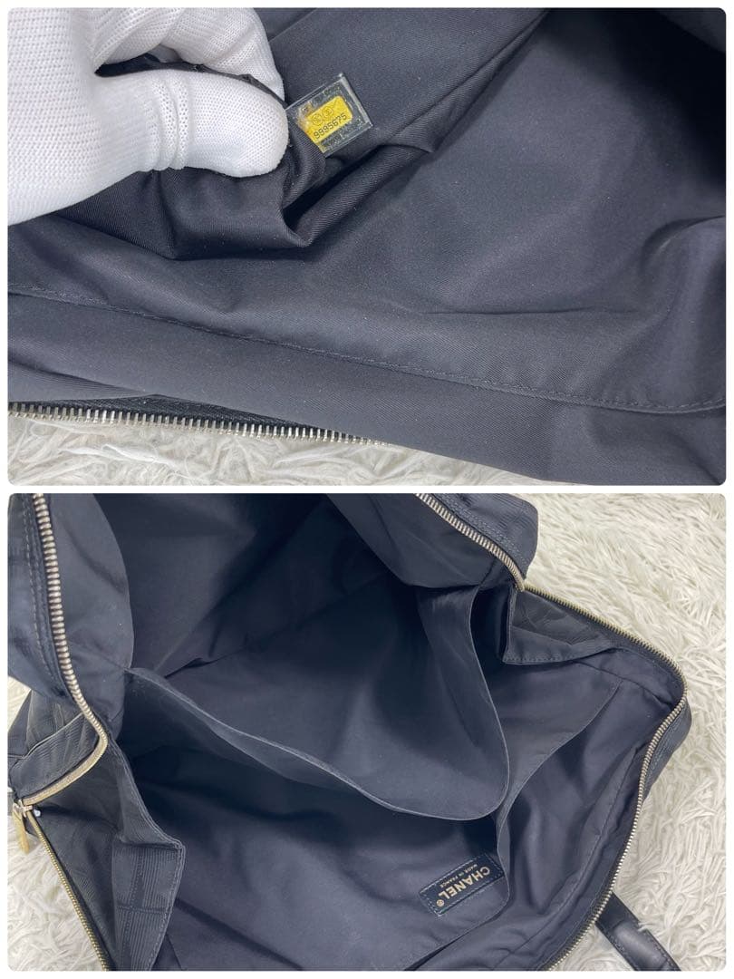 CHANEL シャネル　ブリーフケース　ニュートラベルライン　ナイロン　ロゴ刺繍