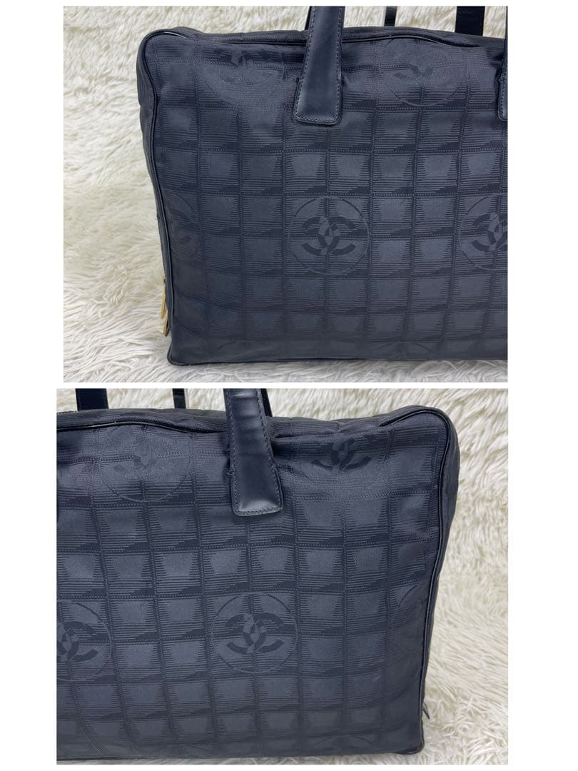 CHANEL シャネル　ブリーフケース　ニュートラベルライン　ナイロン　ロゴ刺繍