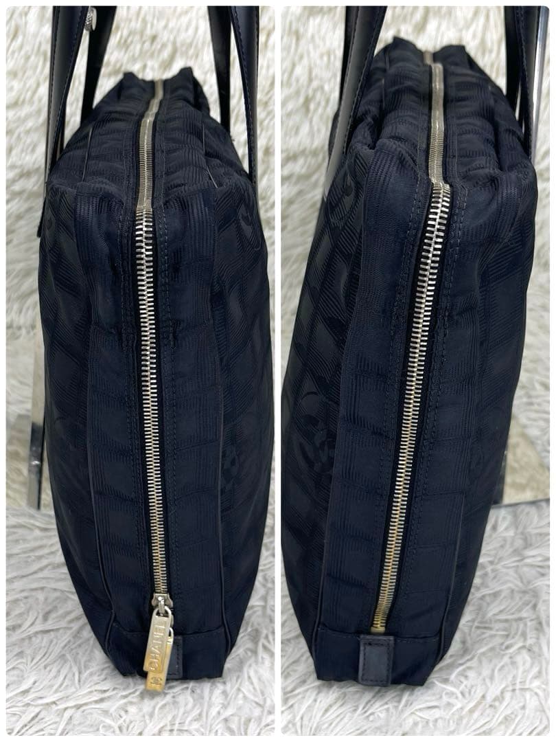 CHANEL シャネル　ブリーフケース　ニュートラベルライン　ナイロン　ロゴ刺繍