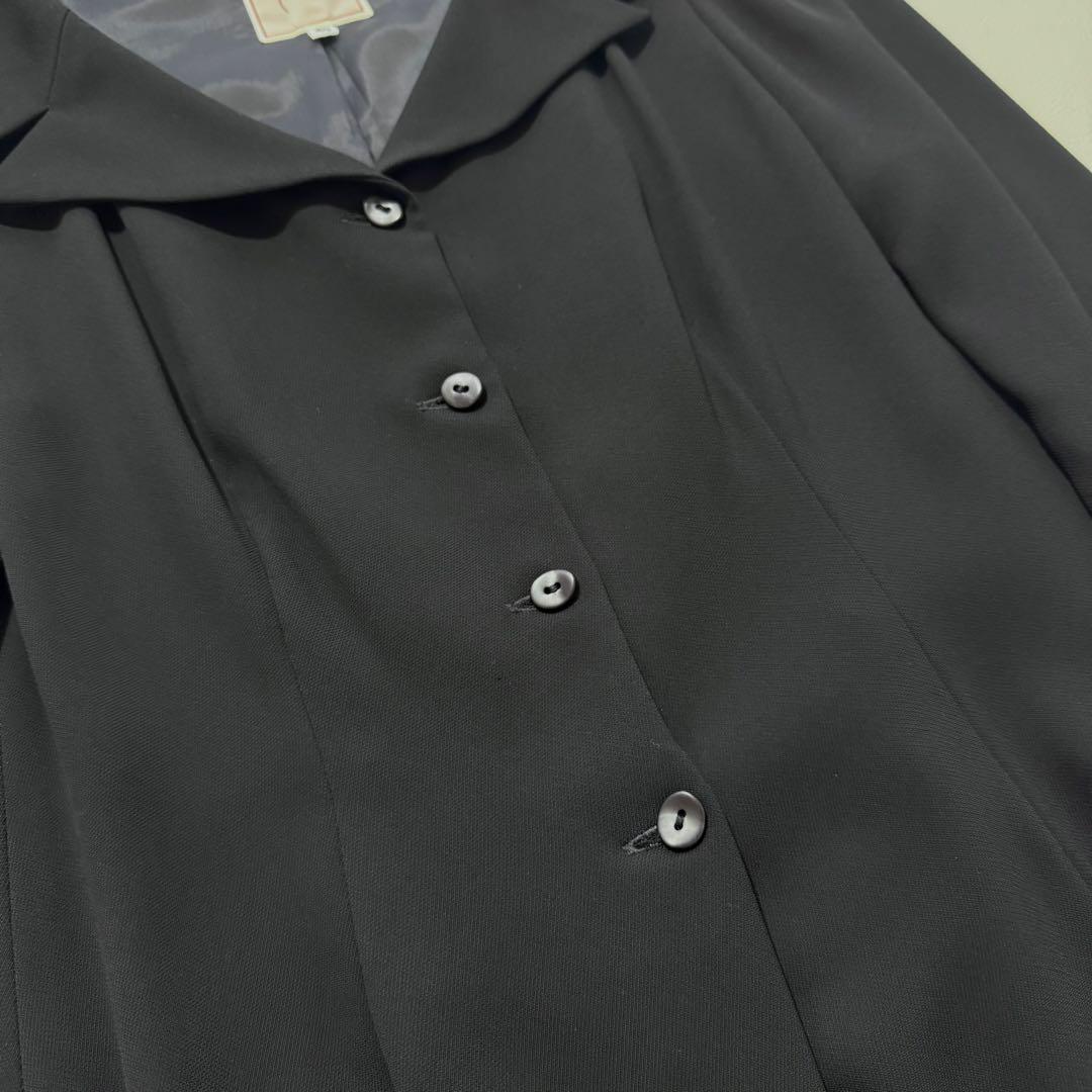 【Sybilla シビラ】ロングワンピース ブラック フレア 日本製　ボタン