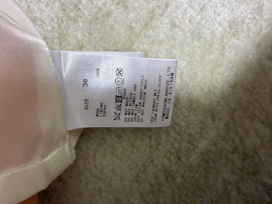 美品　BALLSEY プレミアムウールリバー オープンカラーショートコート36