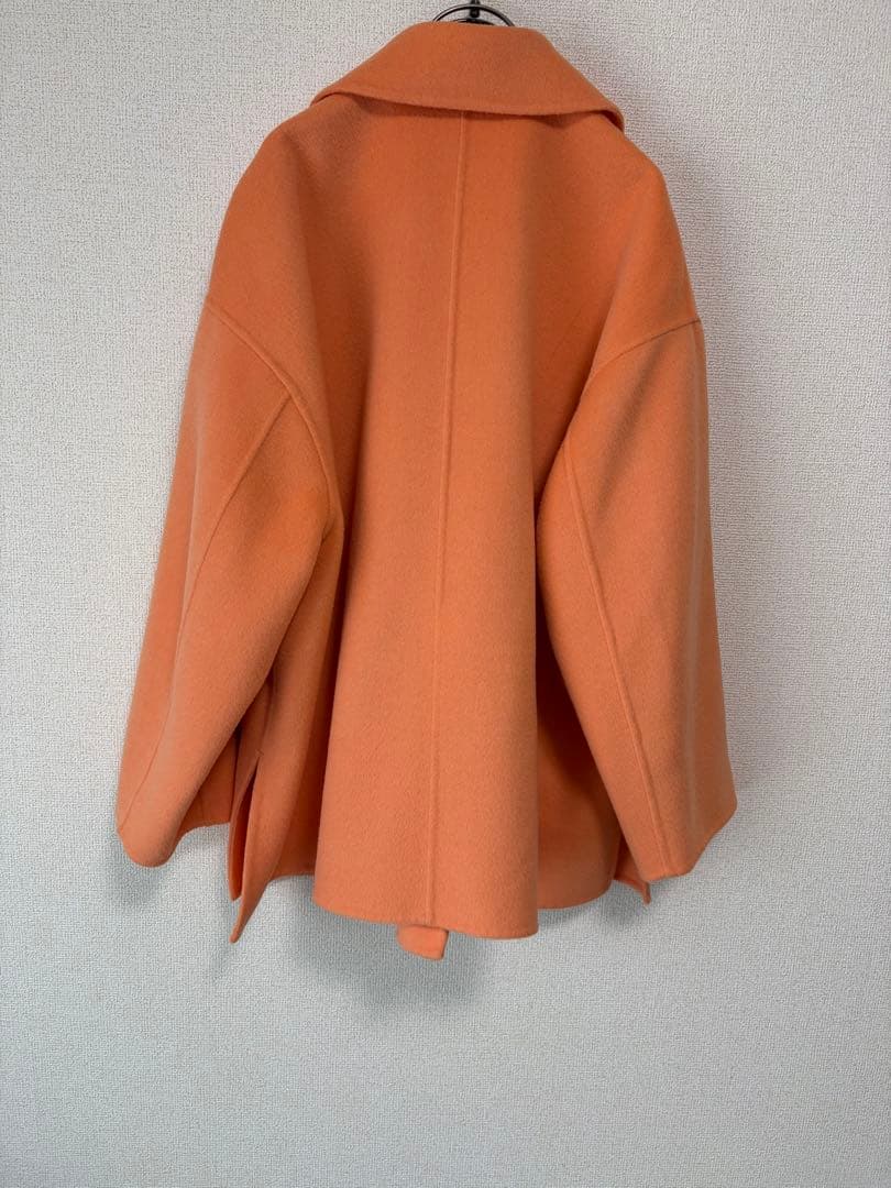 美品　BALLSEY プレミアムウールリバー オープンカラーショートコート36