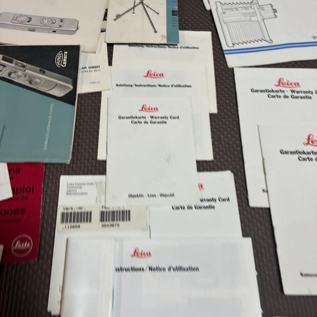 ライカLEICAなど色々説明書など
