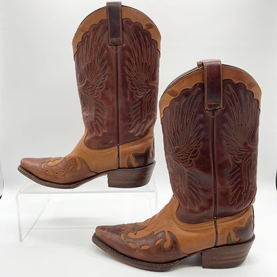 ADAM'S BOOTS アダムスブーツ ウエスタンブーツ 刺繍 レザー