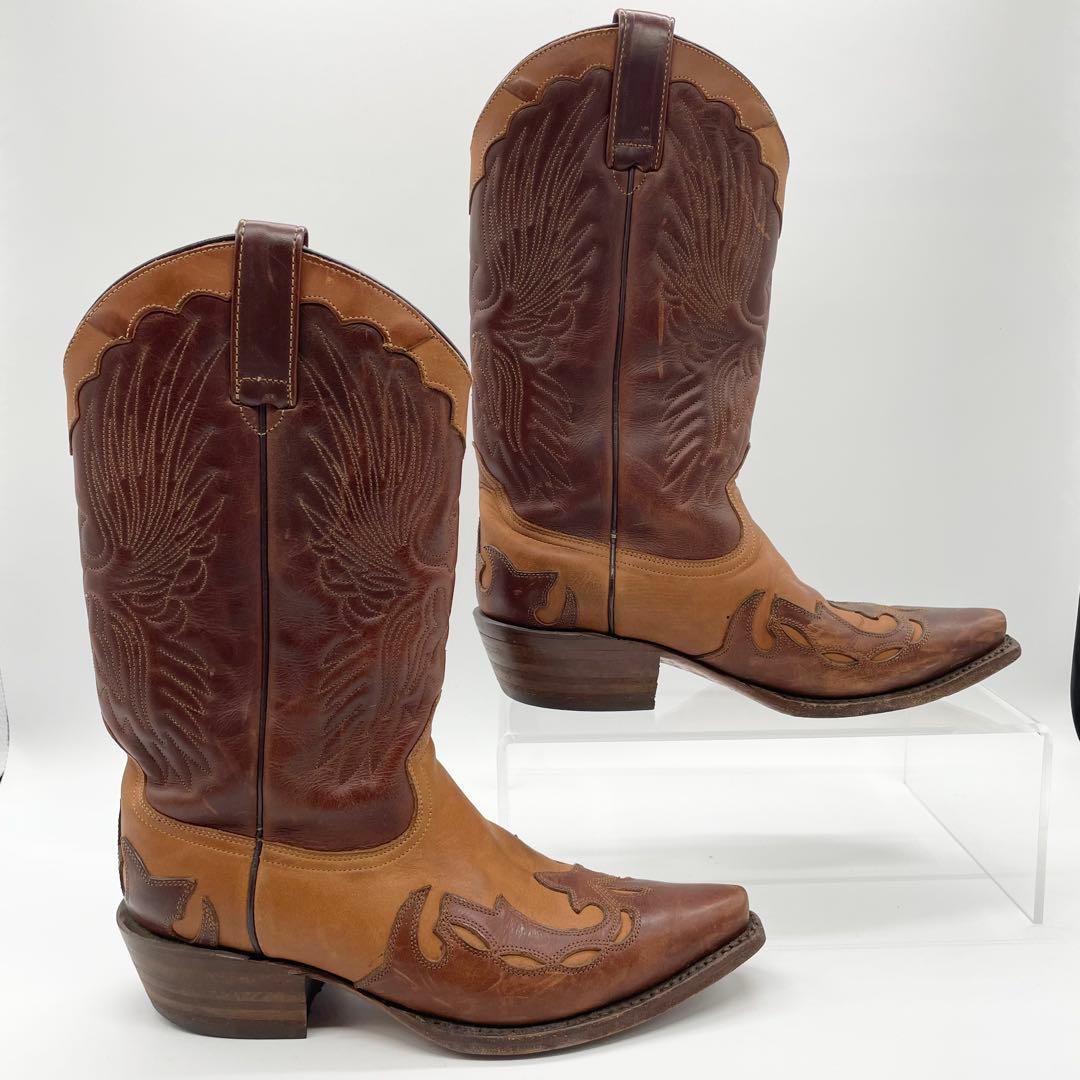 ADAM'S BOOTS アダムスブーツ ウエスタンブーツ 刺繍 レザー