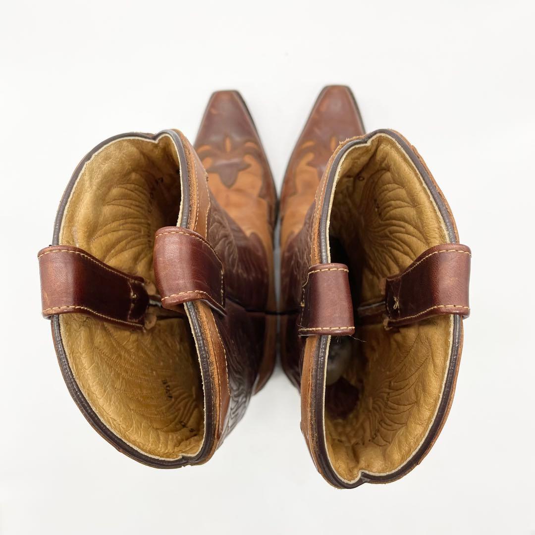 ADAM'S BOOTS アダムスブーツ ウエスタンブーツ 刺繍 レザー