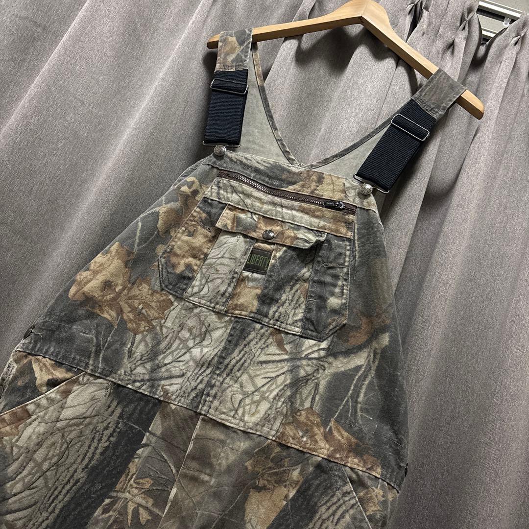 90s LIBERTY リアルツリー オーバーオール メンズ 42 送料込み