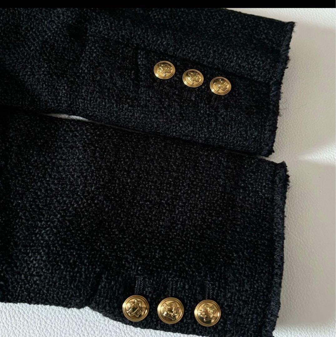 美品　plage girl ツイードノーカラージャケット