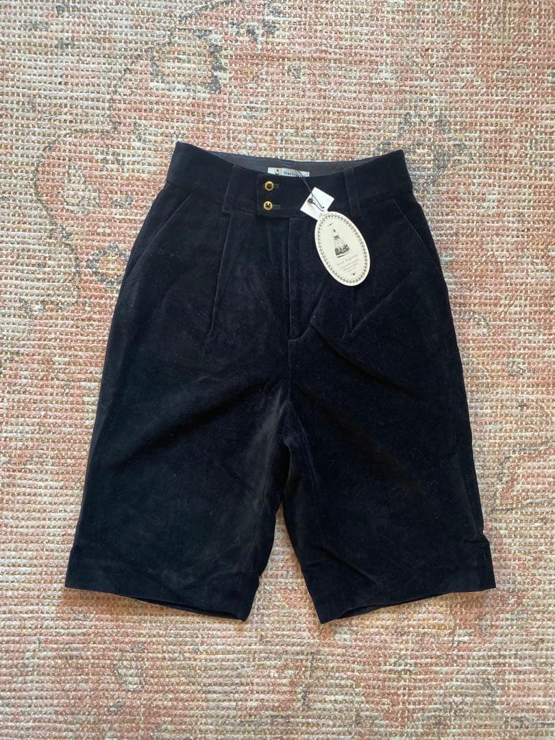 新品タグ付可愛い♡ルルロジェッタlere logetteベルベットハーフパンツS