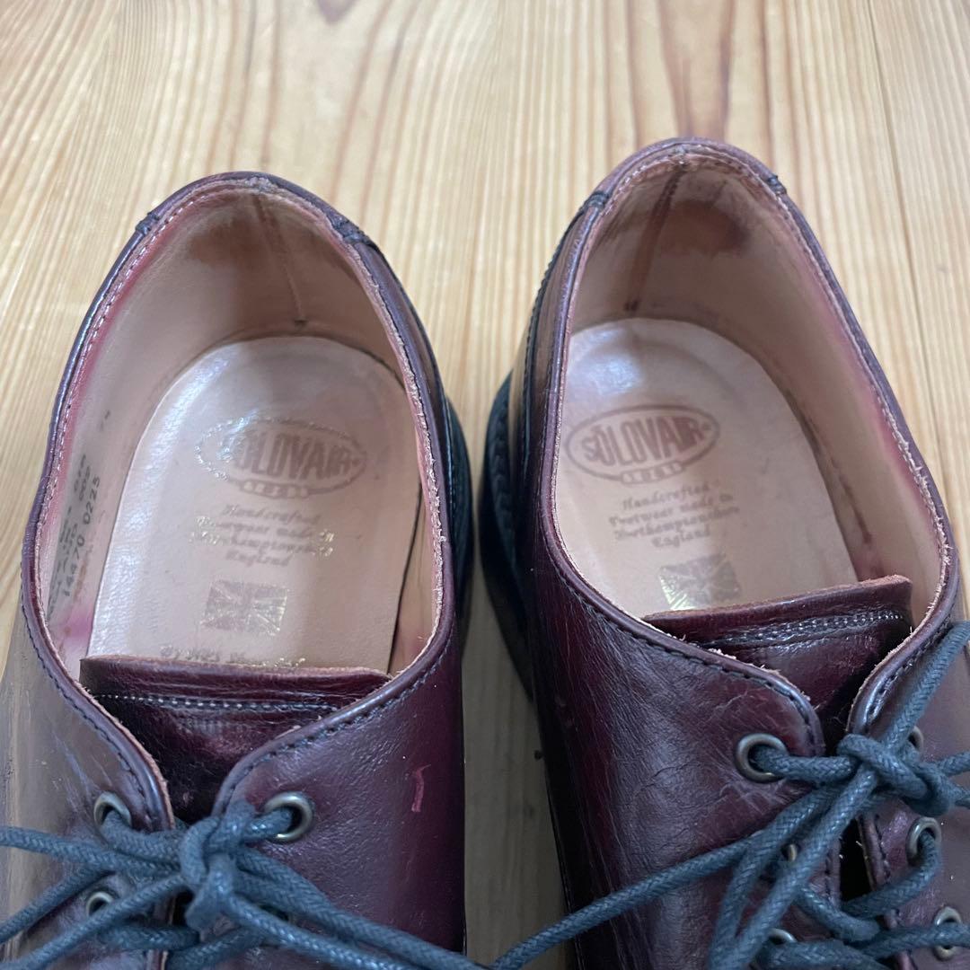 SOLOVAIR 4EYE プレーントゥ イングランド製 UK7.5 革靴