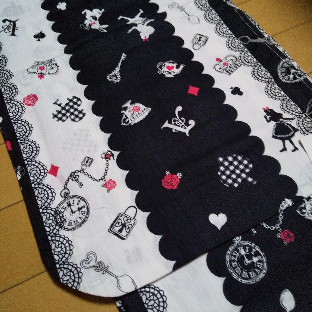 浴衣&半幅帯 ふしぎの国のアリス